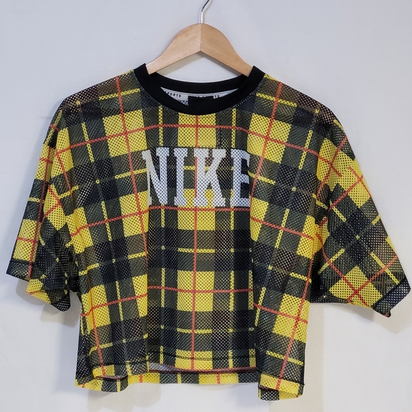 Nike Sportswear Futura Plaid Crop Top - Picture 3 of 10